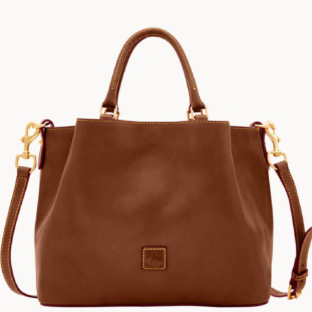Dooney & Bourke Rich Brown Leather Tote